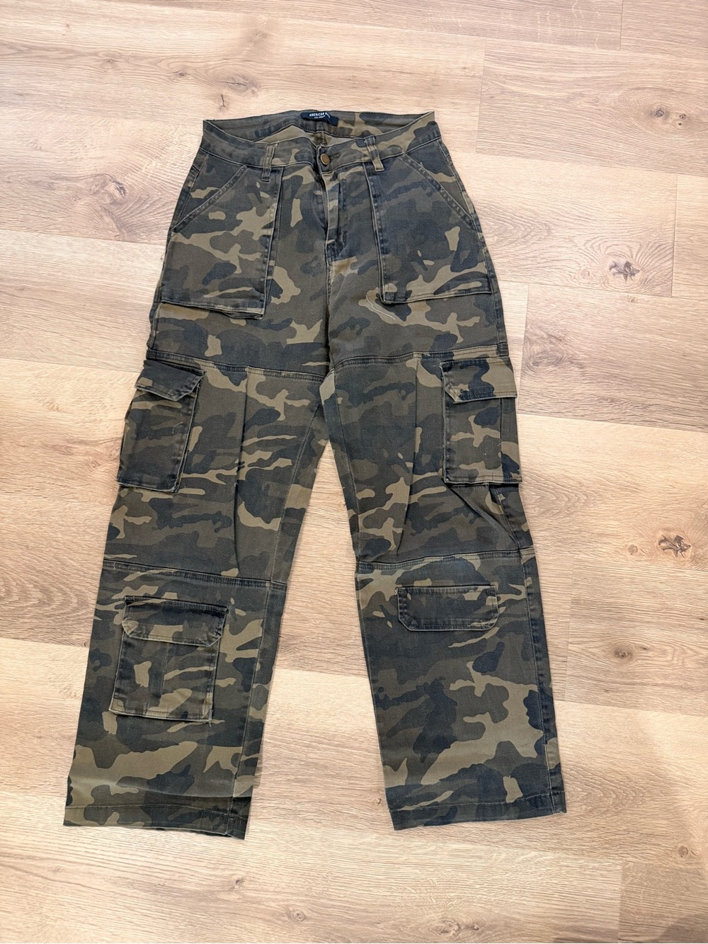 Utility Cargo Pants in Olive Camo - Unbranded